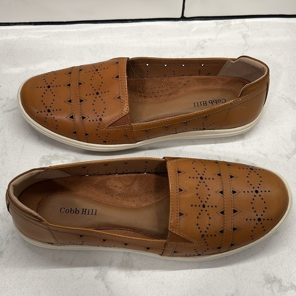 NEW COBB HILL Bailee Slip On Leather Tan - Picture 14 of 16